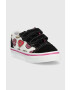 Vans sneakers pentru copii TD Old Skool V LOVE BLKPK culoarea negru - Pled.ro