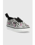 Vans tenisi copii TD Authentic Elastic ZEBR MDBLU culoarea negru - Pled.ro