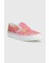 Vans tenisi copii UY Classic Slip On CTHR CHBD TRDWN culoarea portocaliu - Pled.ro