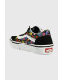 Vans tenisi copii UY Old Skool FLRL BLKWH culoarea negru - Pled.ro