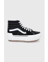 Vans teniși UA SK8-Hi Stacked femei culoarea negru VN0A4BTW5ZN1-BLACK - Pled.ro