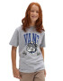 Vans tricou copii VARSITY BULLDOG SS Athletic Heathe culoarea gri cu imprimeu - Pled.ro