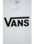 Vans Tricou de bumbac pentru copii culoarea alb - Pled.ro