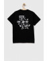 Vans tricou de bumbac pentru copii BONE YARD SS Black - Pled.ro