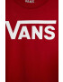 Vans tricou de bumbac pentru copii BY CLASSIC KIDS culoarea rosu cu imprimeu - Pled.ro