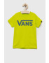 Vans tricou de bumbac pentru copii BY CLASSIC KIDS EVENING PRIMROS culoarea verde cu imprimeu - Pled.ro