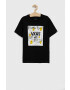 Vans tricou de bumbac pentru copii BY PRINT BOX BOYS Black/Charcoal - Pled.ro