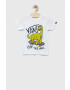 Vans tricou de bumbac pentru copii DINOSK8 SS White - Pled.ro