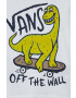 Vans tricou de bumbac pentru copii DINOSK8 SS White - Pled.ro