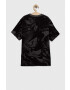 Vans tricou de bumbac pentru copii MARBLE SS Black - Pled.ro