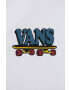 Vans tricou de bumbac pentru copii PIZZA FACE SS VN00089UWHT1 culoarea alb cu imprimeu - Pled.ro