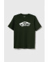 Vans tricou de bumbac pentru copii STYLE 76 SS culoarea verde cu imprimeu - Pled.ro