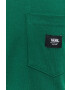 Vans tricou din bumbac culoarea verde cu imprimeu - Pled.ro