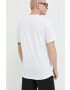 Vans tricou din bumbac culoarea alb cu imprimeu - Pled.ro