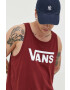 Vans tricou din bumbac culoarea verde - Pled.ro