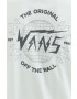 Vans tricou din bumbac culoarea verde cu imprimeu - Pled.ro