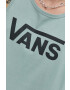 Vans tricou din bumbac culoarea negru - Pled.ro