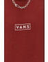 Vans tricou din bumbac culoarea bordo cu imprimeu - Pled.ro