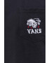 Vans tricou din bumbac culoarea negru cu imprimeu - Pled.ro