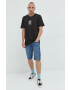 Vans tricou din bumbac culoarea gri cu imprimeu - Pled.ro