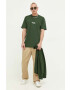 Vans tricou din bumbac culoarea verde cu imprimeu - Pled.ro