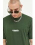 Vans tricou din bumbac culoarea verde cu imprimeu - Pled.ro