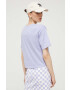 Vans tricou din bumbac culoarea violet - Pled.ro