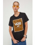 Vans tricou din bumbac culoarea negru - Pled.ro