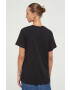 Vans tricou din bumbac culoarea negru - Pled.ro