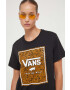 Vans tricou din bumbac culoarea negru - Pled.ro