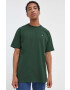 Vans tricou din bumbac culoarea verde neted - Pled.ro