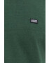 Vans tricou din bumbac culoarea verde neted - Pled.ro