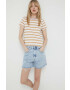 Vans tricou din bumbac x Karina Rozunko culoarea alb - Pled.ro