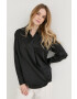 Victoria Beckham bluza de matase femei culoarea negru neted - Pled.ro