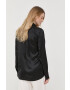 Victoria Beckham bluza de matase femei culoarea negru neted - Pled.ro