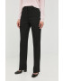 Victoria Beckham pantaloni femei culoarea negru drept high waist - Pled.ro