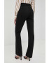 Victoria Beckham pantaloni femei culoarea negru drept high waist - Pled.ro