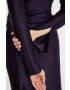 Victoria Beckham rochie culoarea violet maxi evazati - Pled.ro