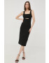 Victoria Beckham rochie culoarea negru mini mulata - Pled.ro