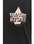 Volcom tricou din bumbac culoarea negru modelator - Pled.ro