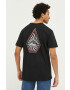 Volcom tricou din bumbac culoarea negru modelator - Pled.ro