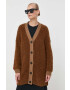 Weekend Max Mara cardigan din lana culoarea maro light - Pled.ro