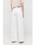 Weekend Max Mara jeansi femei culoarea alb high waist - Pled.ro