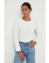 Weekend Max Mara longsleeve din bumbac culoarea bej - Pled.ro