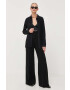 Weekend Max Mara pantaloni femei culoarea negru lat high waist - Pled.ro