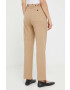 Weekend Max Mara pantaloni femei culoarea maro drept high waist - Pled.ro