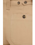 Weekend Max Mara pantaloni femei culoarea maro drept high waist - Pled.ro