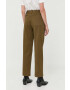 Weekend Max Mara pantaloni femei culoarea verde drept high waist - Pled.ro