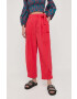 Weekend Max Mara pantaloni de bumbac - Pled.ro