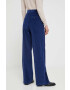 Weekend Max Mara pantaloni de bumbac lat high waist - Pled.ro